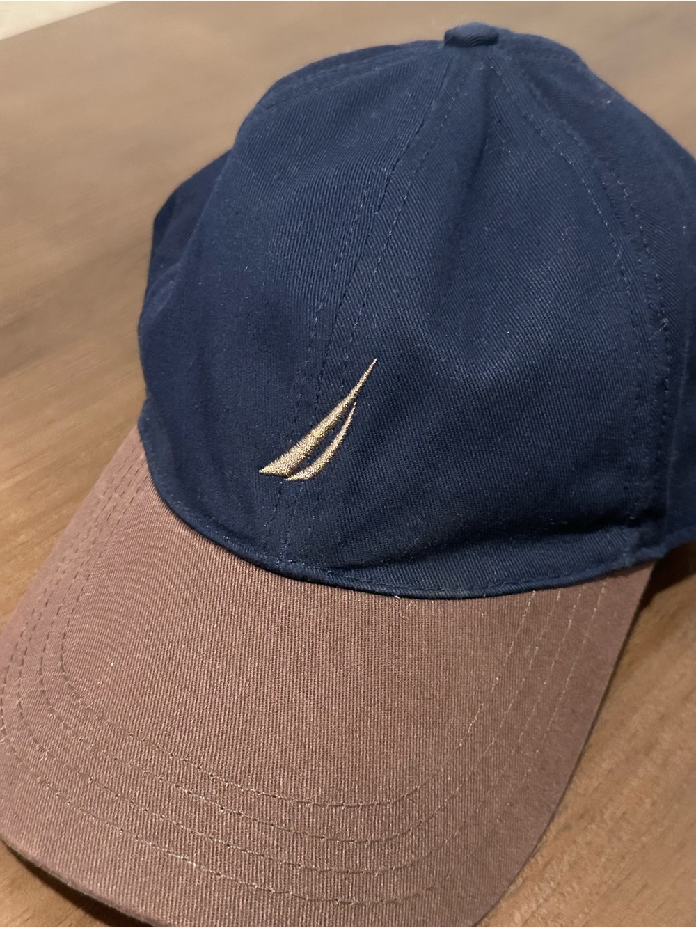 NWOT Nautica Two-Tone Sail Embroidered Cap